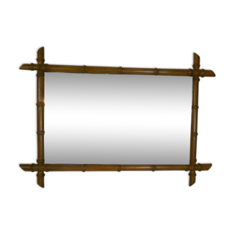 Miroir vintage bambou 81 X 57 cm