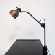 Industrial in height to be adjusted vintage clamp lamp from the 1970s