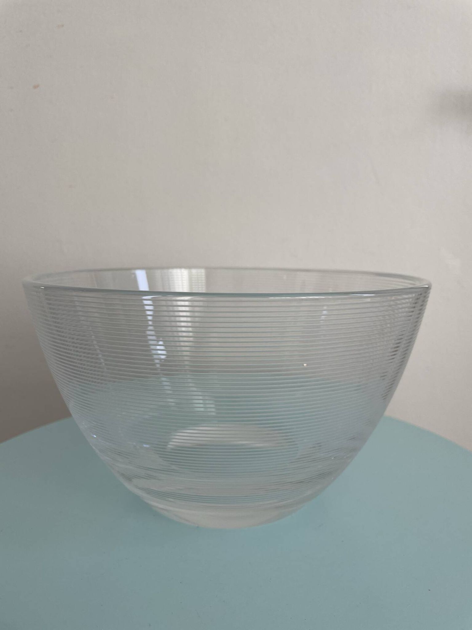 Pair of modernist salad bowls in Scandinavian style.
