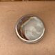 Antique Alabaster Ashtray + Brass Surround Vintage Smoker Accessories #B181
