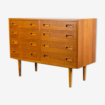 Danish teak chest of drawers by Carlo Jensen for Hundevad & Co