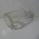 2 vintage 50s molded glass decanters