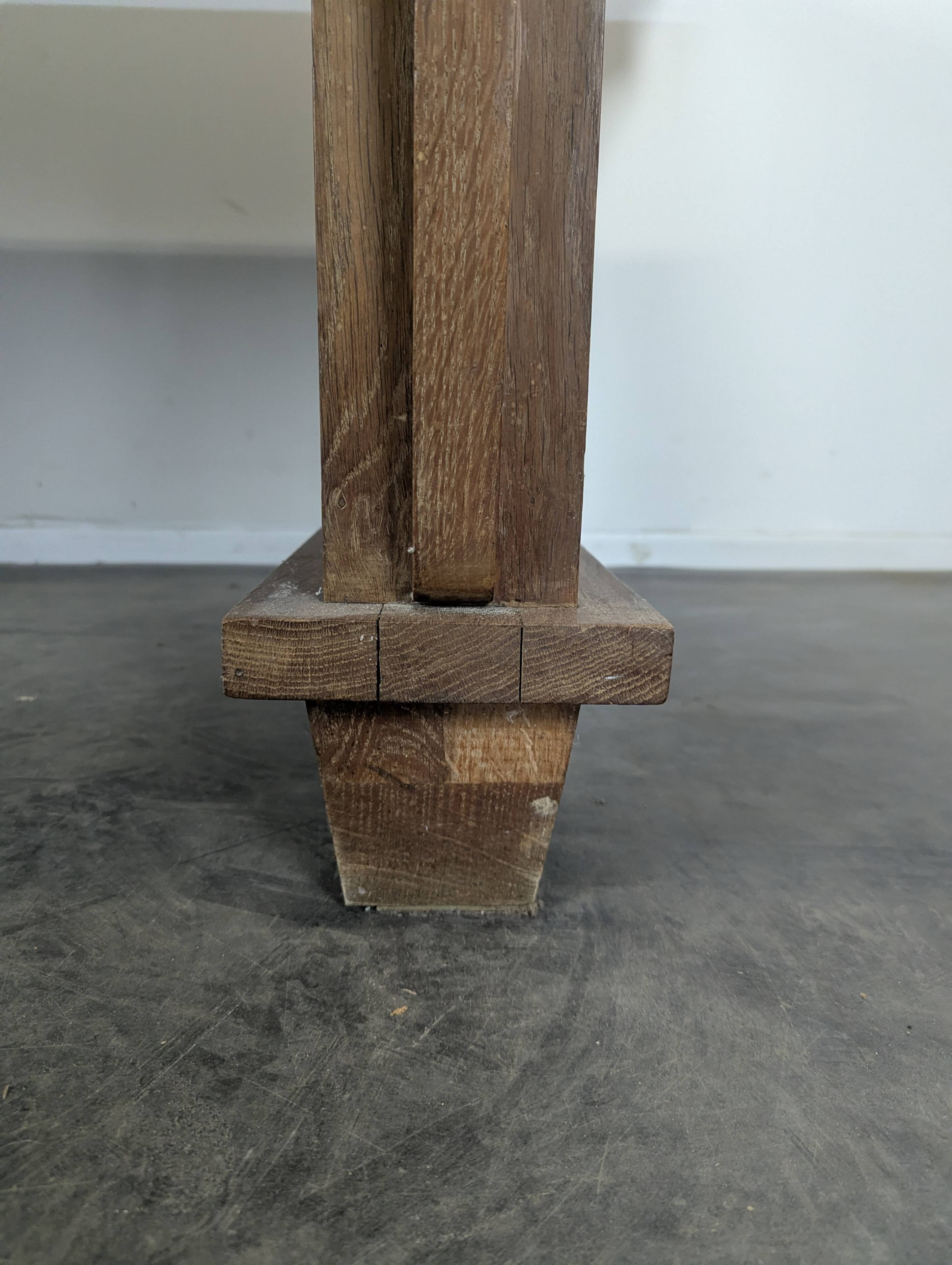 Oak desk in Art Deco style.