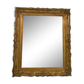 Miroir doré Louis  XV 120x100cm