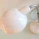Lampe de bureau en métal blanc vintage années 70/80