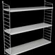 Original String shelf / Kajsa + Nisse Strinning / mid-century modern design / white / 75x80x20cm