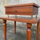 Small varnished wood nightstand, 1950s.