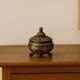 Vintage brass bonbonnière – copper and gold floral patterns