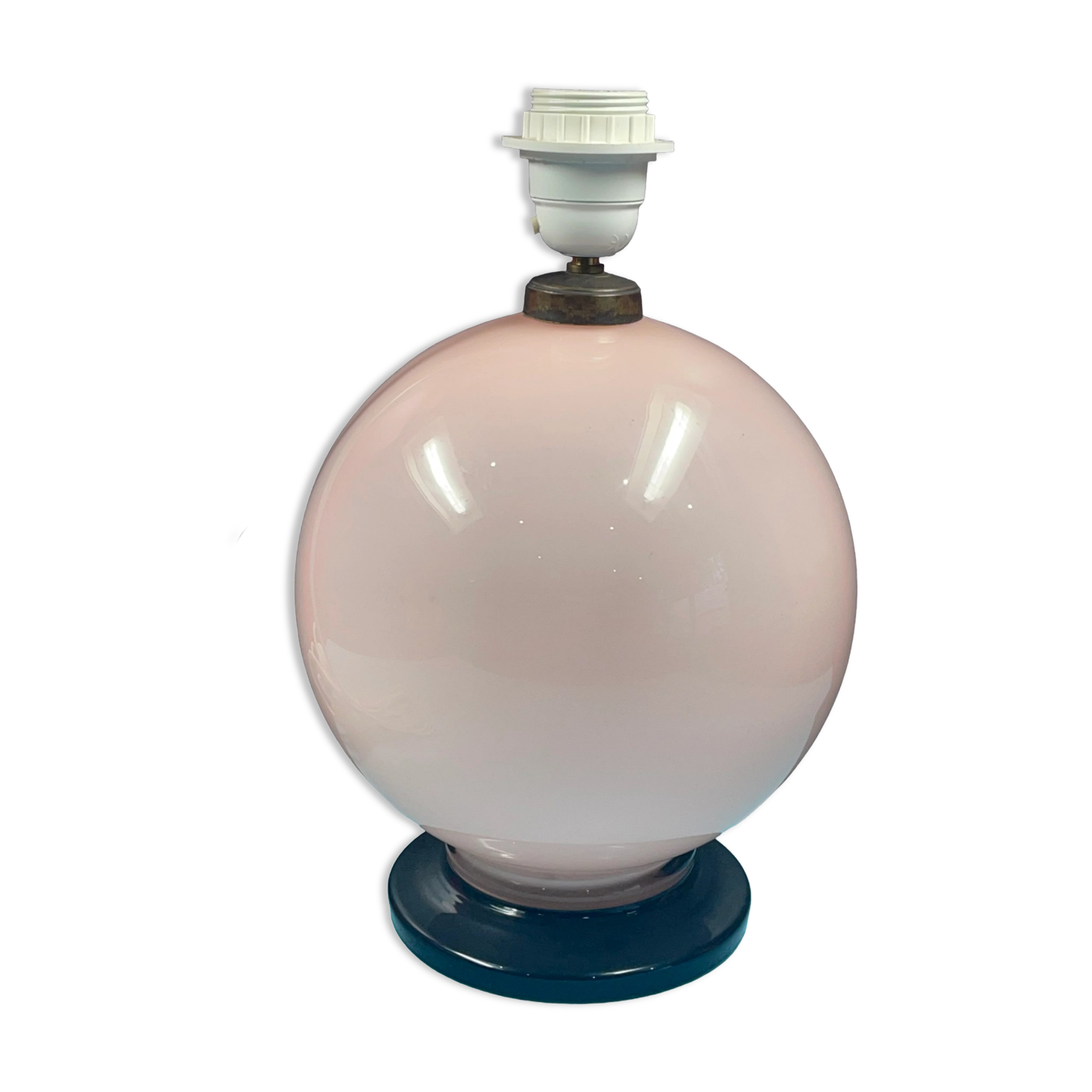 Pink sphere lamp stand