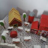 Large wooden toy set about the world of the farm