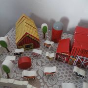 Large wooden toy set about the world of the farm
