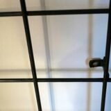 String metal wall mount coat, hat and umbrella rack, 1960s