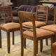 Ensemble de 6 chaises brutalistes 1950’s