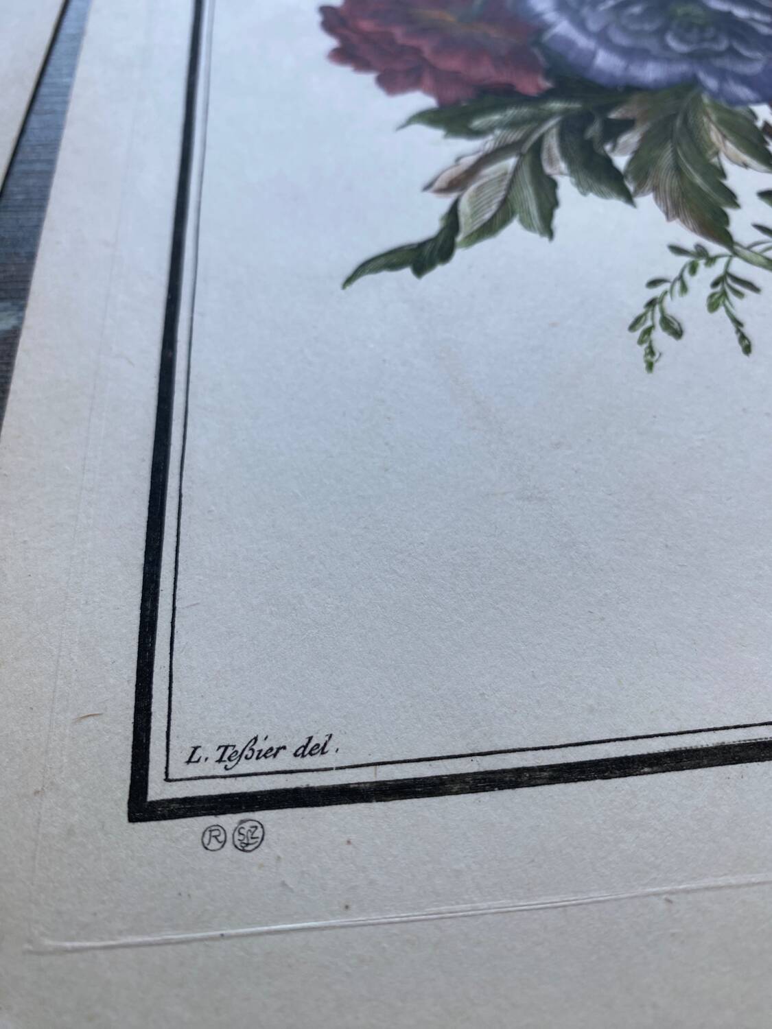 Two floral lithographs 2124