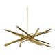 Holywood Regency Brass Chandelier