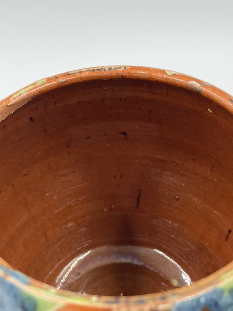 Set of 4 Flemish art nouveau stoneware