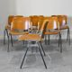 Set of 6 vintage Giancarlo Piretti chairs, model DSC 106
