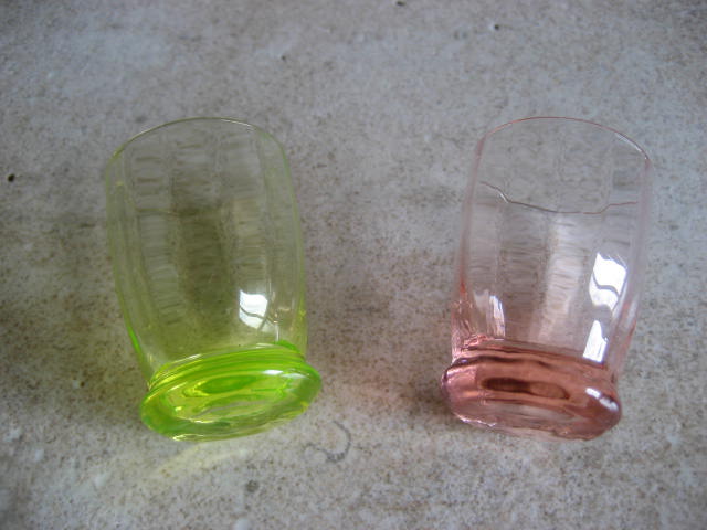 2 vintage liqueur glasses - Ouraline-
