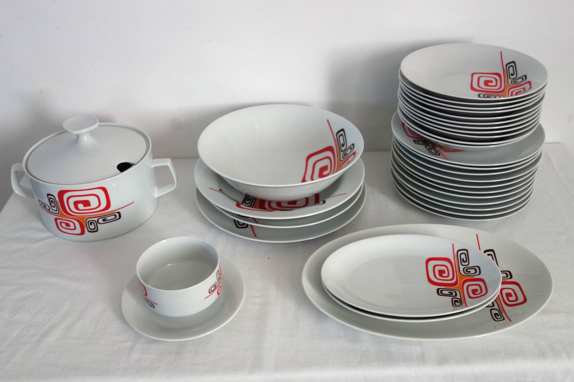 3 oval dishes Winterling Marktleuthen Bavaria 70's