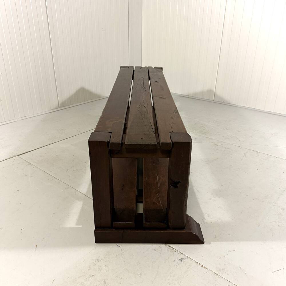 Large brutalist oak bench or wall table 1900’s