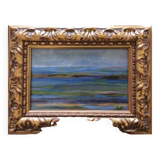 small oil on canvas framed and signed, sea motif.