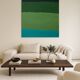 Abstract on canvas 100x100x4cm "Green Softness"
