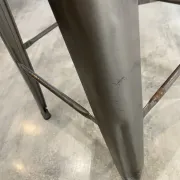 Tolix h75 industrial high bar stool, stackable, varnished metal.