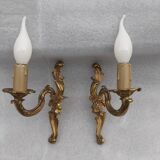 Pair of wall lamps Louis xv.