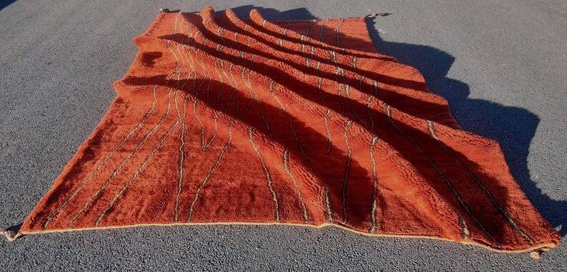 Mrirt rug, Moroccan Beni Ourain rug 150/250cm