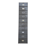 "Ronéo" metal filing cabinet with flaps, 1950s industrial