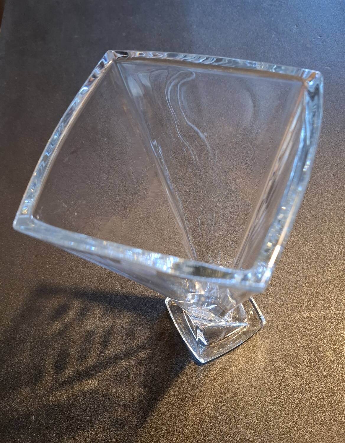 Contemporary crystal vase