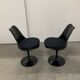 2 replica Saarinen Tulip chair black dining chair