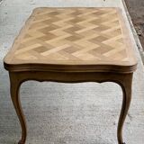 Louis XV extendable dining table, 18th century, renovated in solid oak 230cm