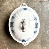 Sarreguemines tureen in iron clay, “Aida” service