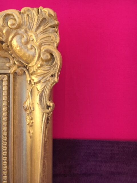 Gold mirror Napoleon lll, 50 x 42cm