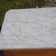 Ancienne commode Louis Philippe en noyer marbre blanc