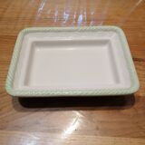 Slurry ceramic butter dish