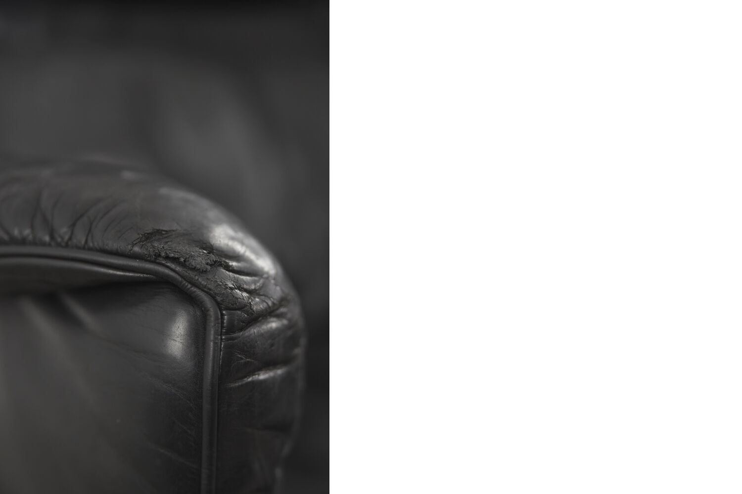Fauteuil à oreilles en cuir DS-23 de Franz Josef Schulte pour De Sede, 1980