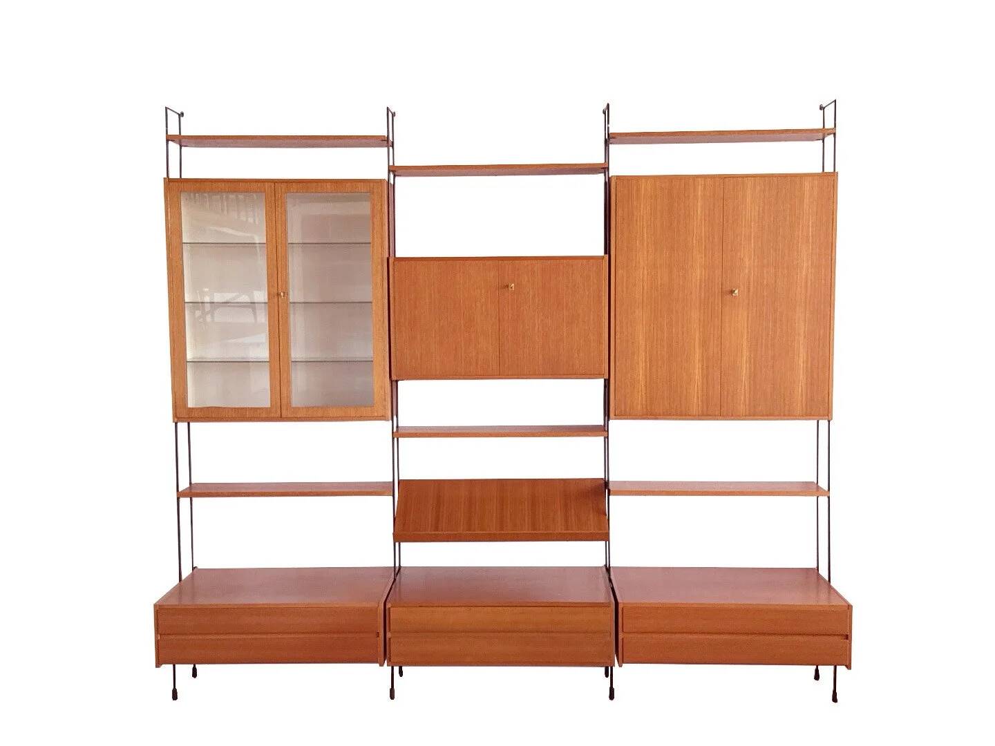 Hilker Omnia walnut wall system – 1960s