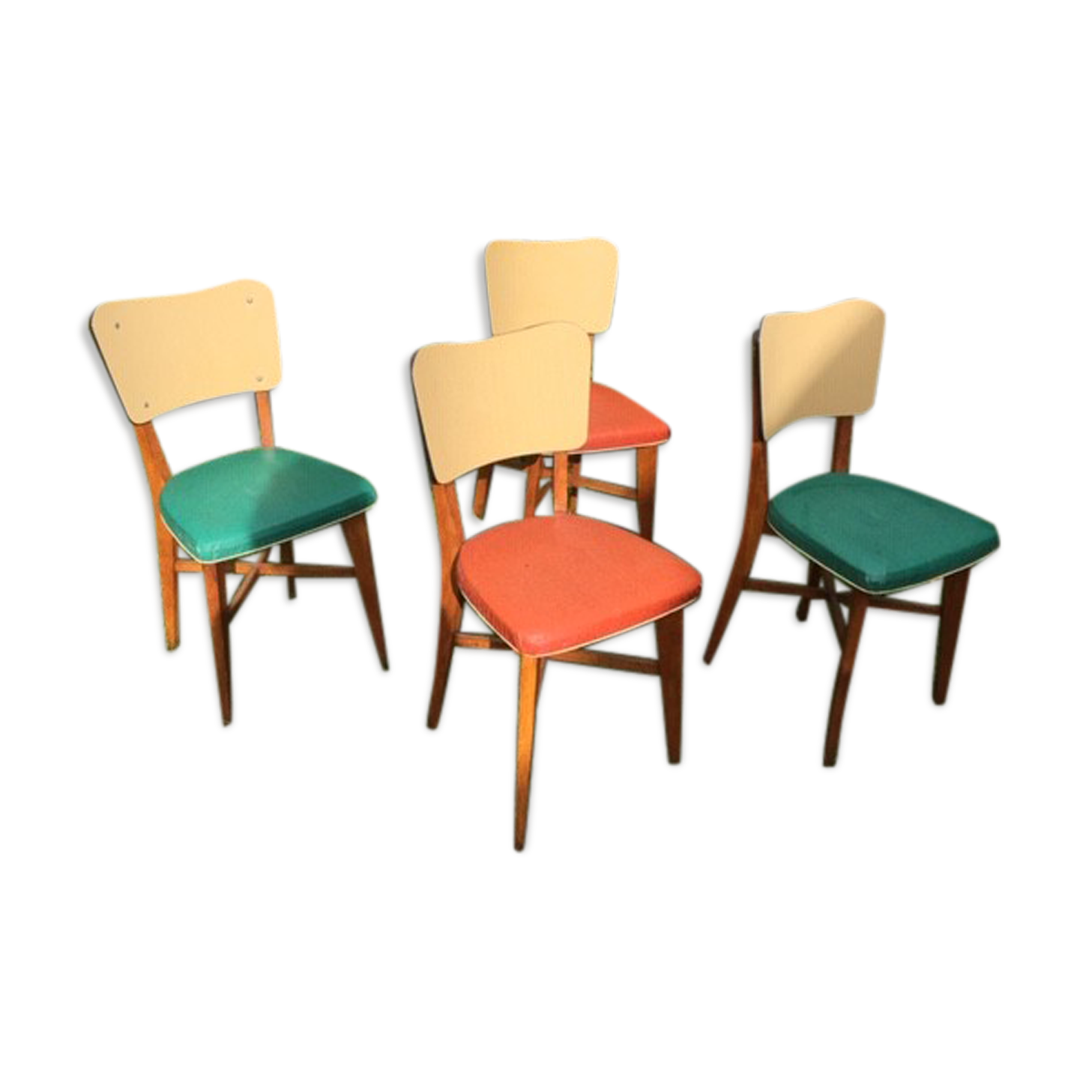 50s colored chairs