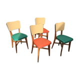 Chaises de couleur années 50