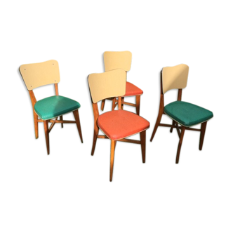 Chaises de couleur années 50