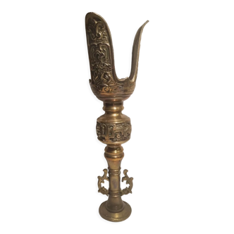 Carved brass chandelier ethnic ornament