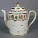 Antique coffee service: jug + 2 cups, old Paris porcelain, 19th century C657