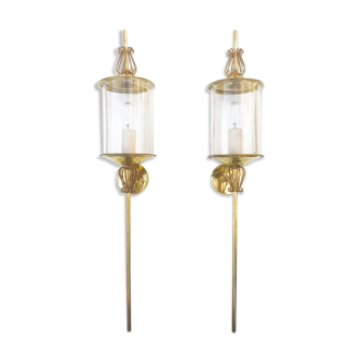 Pair of Lunel wall lights 60s