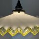 Antique uraline opaline pancake chandelier
