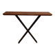 Wood and steel console