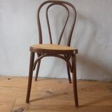 Bistro chair in wood and cannage