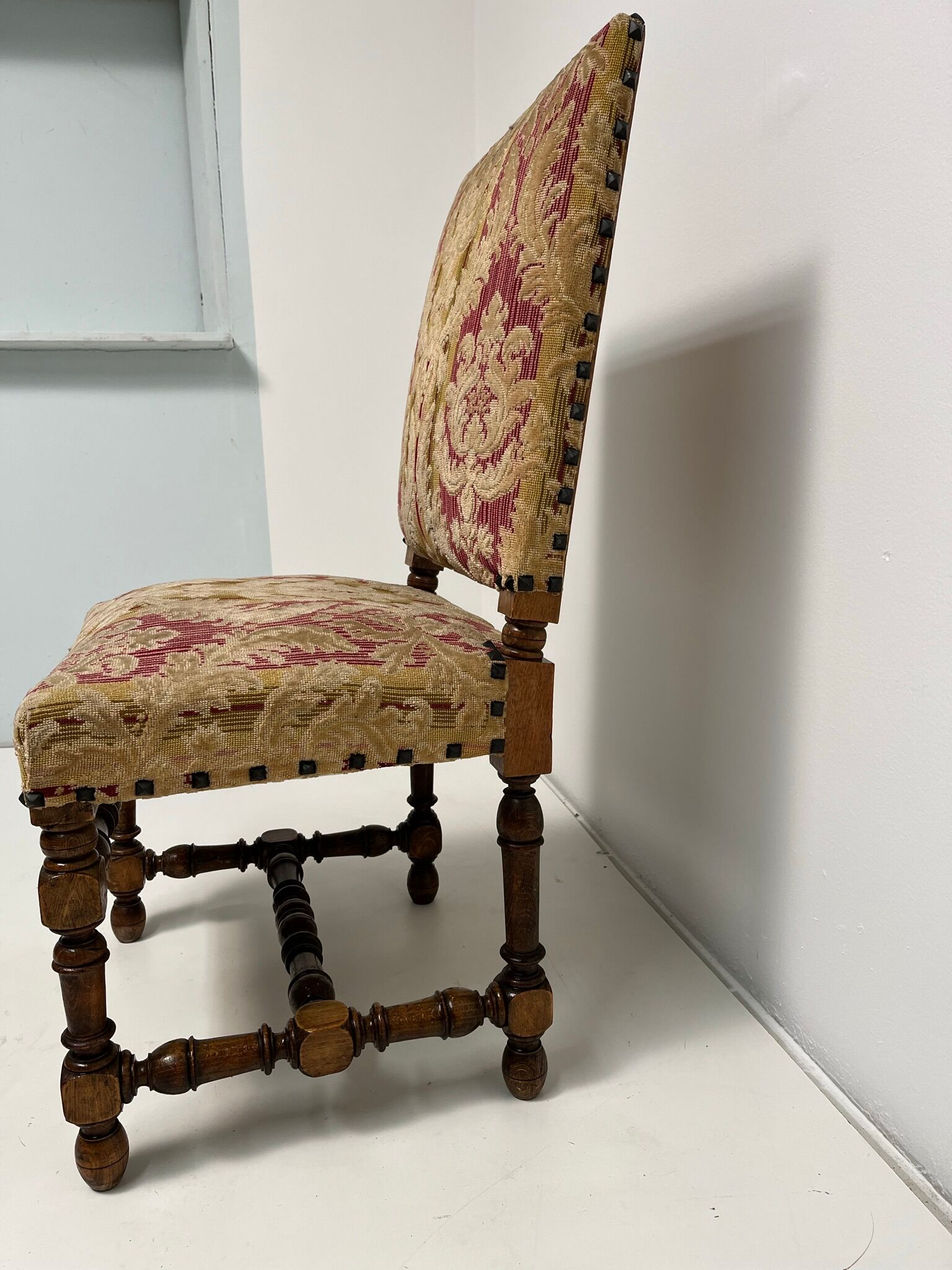 Louis XIII style walnut chair
