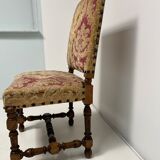Louis XIII style walnut chair